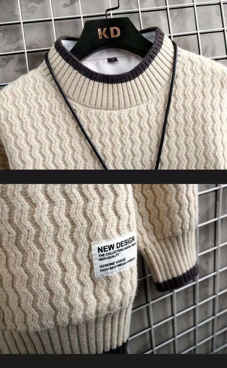 Oversized Style Knit Sweater – Winter Loose Fit Pullover For Men | Casual Streetwear Essential_voghion.com