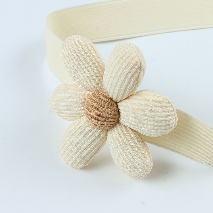 Internet Celebrity Large 8CM Cotton Linen Flower Tiebacks No-Drill Elastic Buckles Curtain Accessories 2p-set_voghion.com