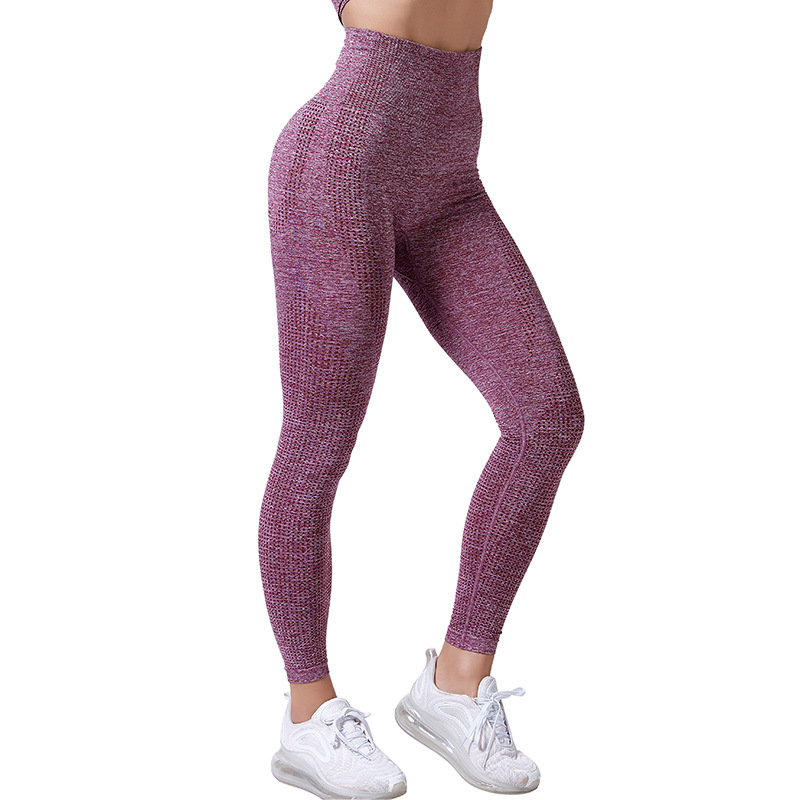 Naiste kõrge vöökohaga jooga treeningpüksid, harjutused, kõhtu pinguldavad, puusa tõstvad väikesed üheksa minuti püksid_voghion.com