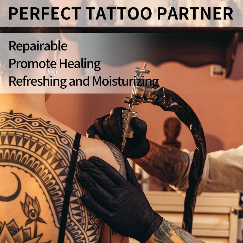 La riparazione dei tatuaggi South Moon schiarisce i tatuaggi, pulisce delicatamente, idrata e ripara la crema per la cura della pelle_voghion.com