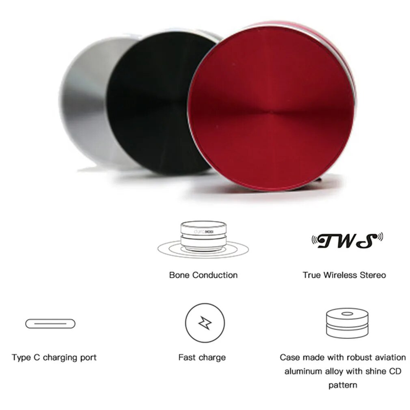 Dura Mobi Hummingbird Przewodnictwo kostne TWS Bezprzewodowy dźwięk zgodny z Bluetooth DuraMobi Box Portable_voghion.com