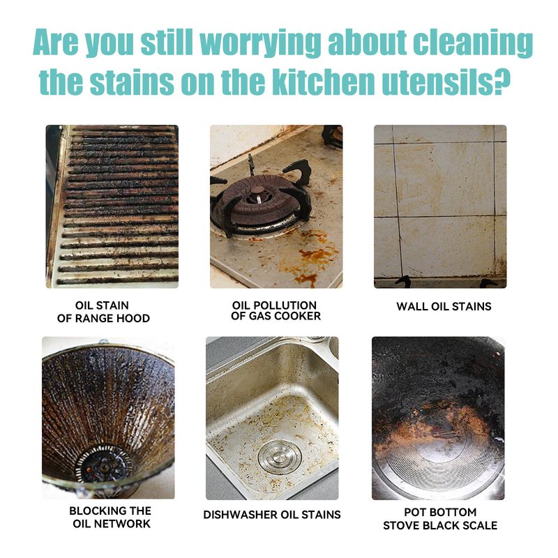 Jakehoe Gel Cleaner For Pot Bottom, Kitchen Cooktop With Cleaning Oil Stains And Rust Remover_voghion.com