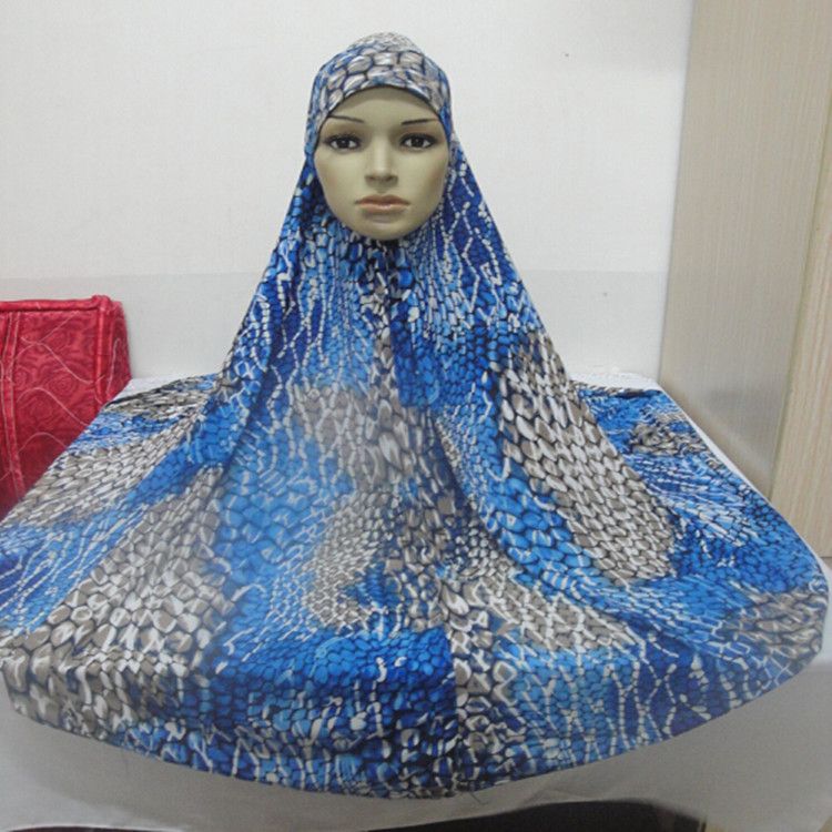 Domestic Ice Silk Printed Colorful Flower Cloth Headband H026_voghion.com