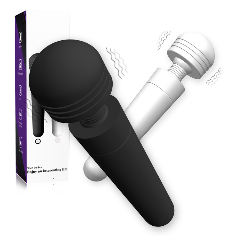 Vibromasseur AV pour femme, masseur du point G, baguette magique puissante, stimulateur de clitoris, gode vibrant pour femme_voghion.com