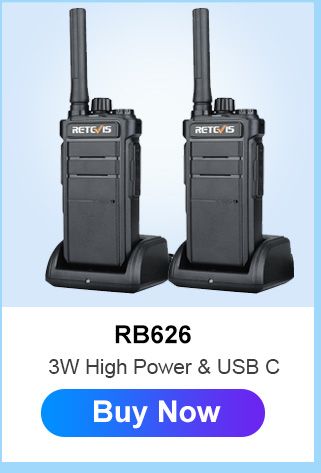 Walkie Talkie Mini Retevis USB Type C Phone RB619 PMR 446 Walkie-Talkies 2 Pcs Two-way Radio Portable Radio PTT Hotel_voghion.com