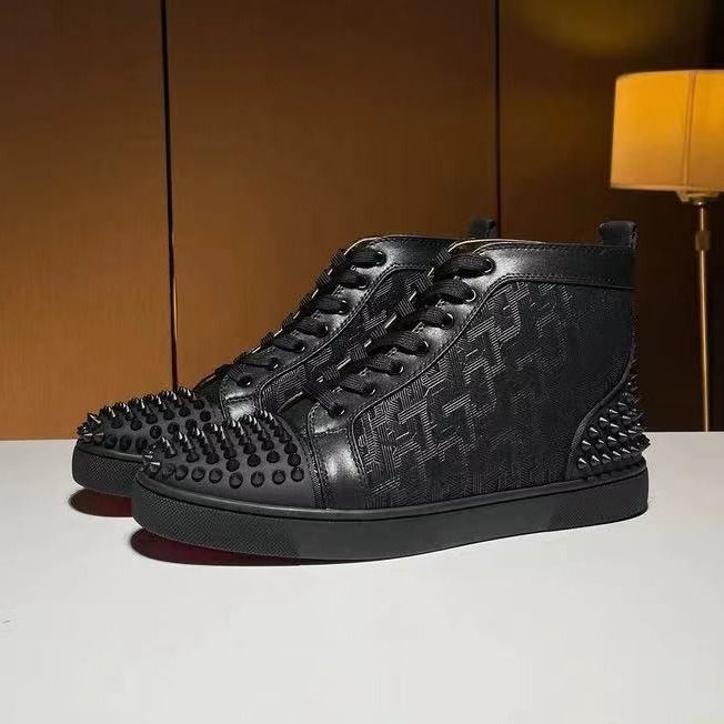 LTTL Herren Casual Board Schuhe, Strasssteine und verschiedene Nägel_voghion.com