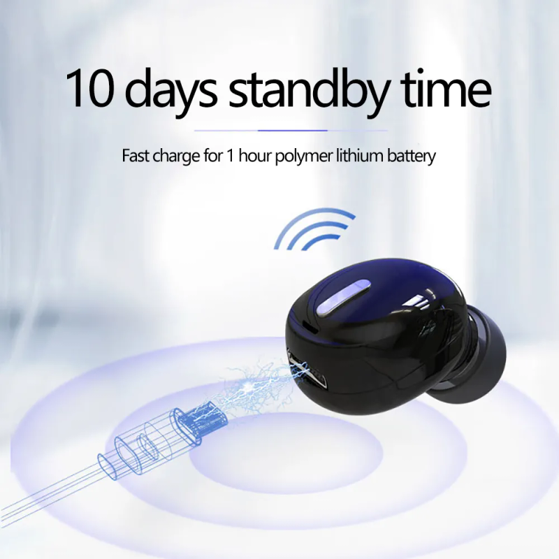 X9 Ασύρματα ακουστικά Bluetooth 5.0 Ακουστικά με μικρόφωνο Μονό in-Ear Sports Αδιάβροχο TWS Earbuds Bluetooth Handsfree Ακουστικά_voghion.com
