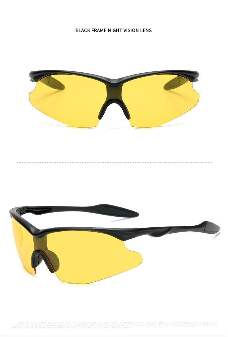 Nuovi occhiali da sole Occhiali da equitazione per sport all'aria aperta Occhiali da sole per visione notturna per bici Occhiali da sci per esterni_voghion.com