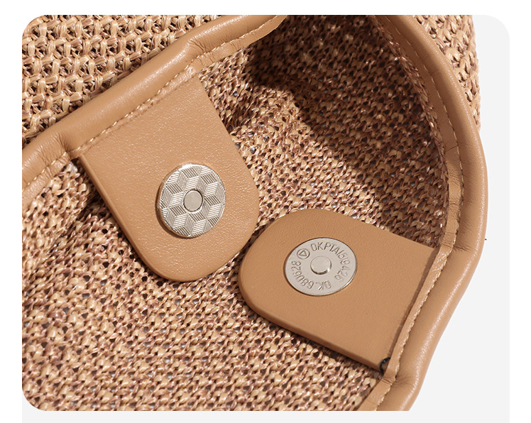 Women's Bags Summer New Raffia Woven Tote Bag Versatile Single Shoulder Underarm Bag Commuter Bag Holiday Lazy Beach Bag_voghion.com