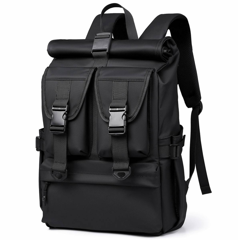 Zaino da ciclismo per pendolari, unisex, impermeabile, espandibile, 20-35L, multitasche, per pendolari e viaggiatori, con resistente tessuto in tela_voghion.com