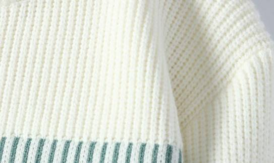 Pull en tricot décontracté pour homme - Pull ample et doux avec badge brodé pour l'automne et l'hiver_voghion.com