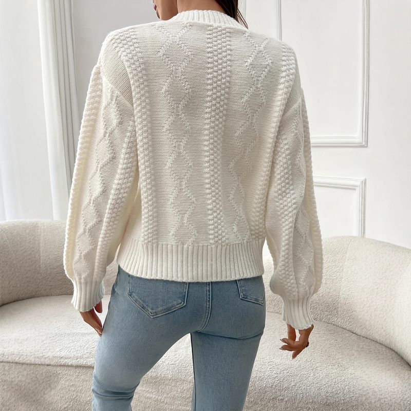 Elegante gebreide cardigan met bloemenmotief - oversized V-hals trui met open voorkant voor dames, boho-chic losse casual top, onmisbaar als laagje voor de lente_voghion.com