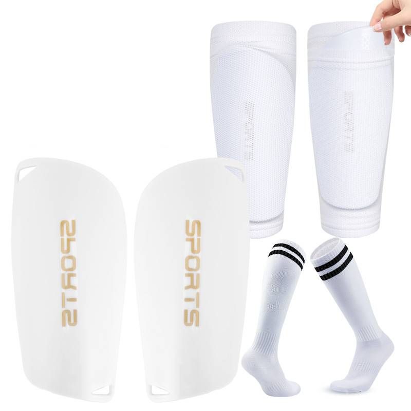 Premium Soccer Shin Guard Set With Knee-High Socks – 3-Piece Football Leg Protection For Men, Women & Kids – Lightweight PU Shin Pads_voghion.com