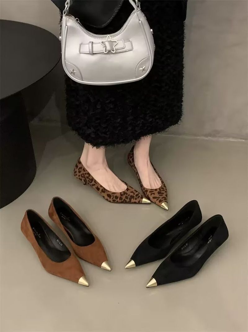 Scarpe da donna con tacco a spillo, tacco a spillo, tacco alto, stile gattino, stile francese, scarpe con gonna profumata_voghion.com