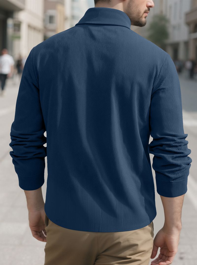 Herren-Cordhemd mit Knopfleiste – Slim Fit im Workwear-Stil, maschinenwaschbar und atmungsaktiv (S–XXXL, einfarbig, Vintage Casual Essential)_voghion.com
