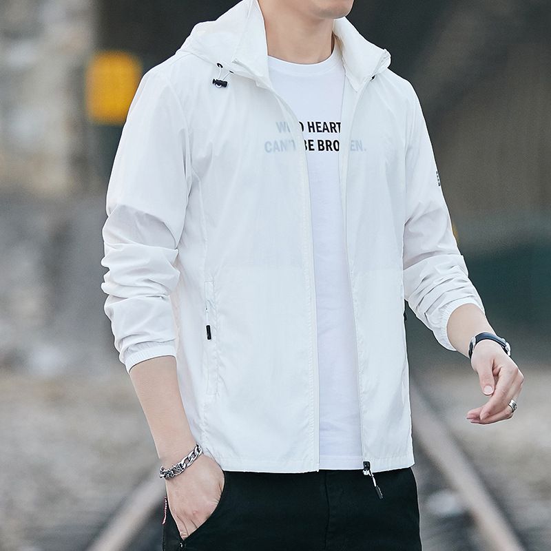 Tuta da pesca estiva da uomo di qualità imbattibile, super traspirante, alla moda e casual, con cappuccio e protezione solare resistente ai raggi UV._voghion.com