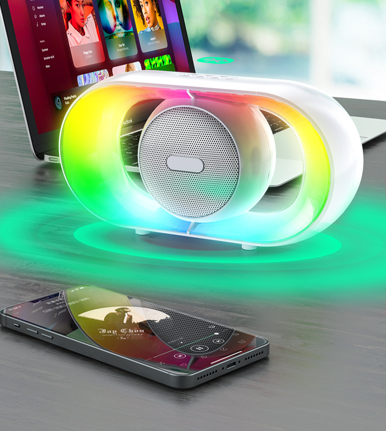 Cross-Border New U8 Cool Outdoor Camping Desktop Atmosphere Night Bluetooth Portable RGB Light Small Speaker_voghion.com