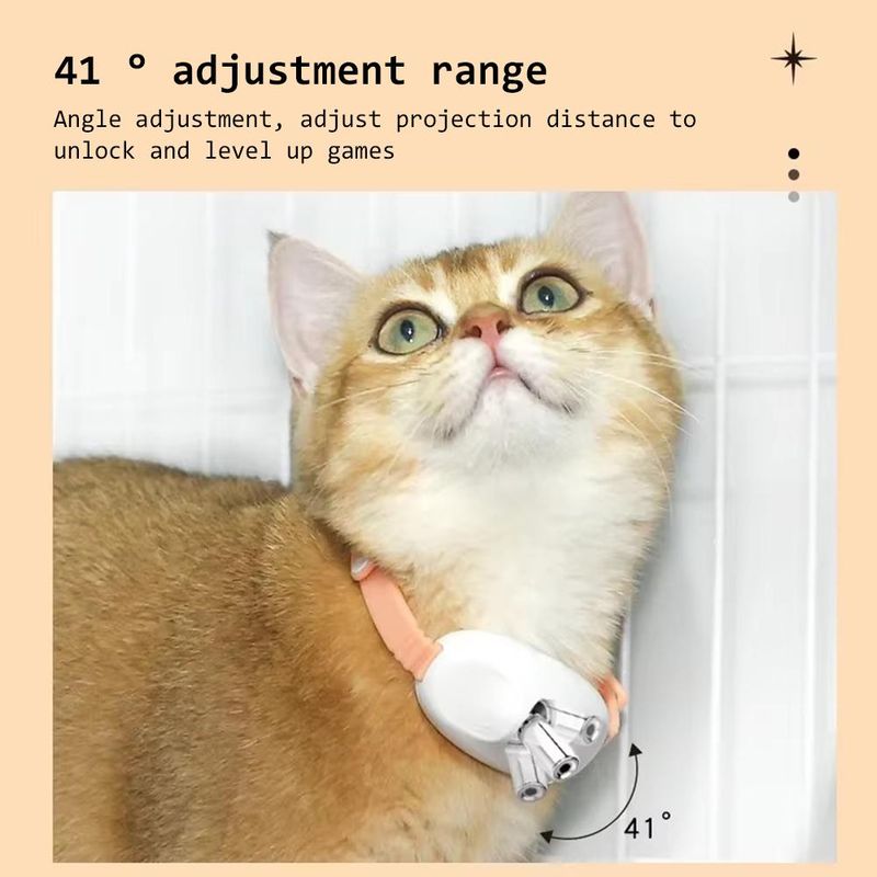 Rechargeable Motion Activated Cat Laser Toy Cat Teaser Laser Collar ,Interactive Cat Toys For Indoor Cats/Kittene/Dog_voghion.com