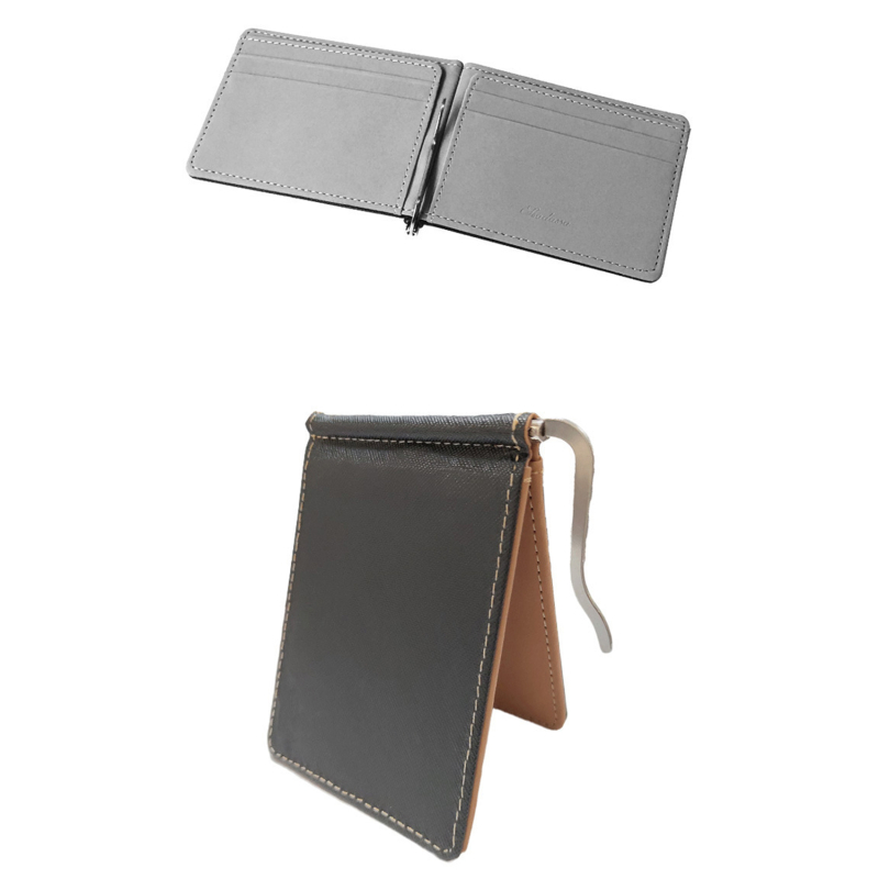 Fashion Men Wallet Short Skin Wallets Purses PU Leather Money Clips Sollid Thin Wallet Men Purse ID Credit Card Cash_voghion.com