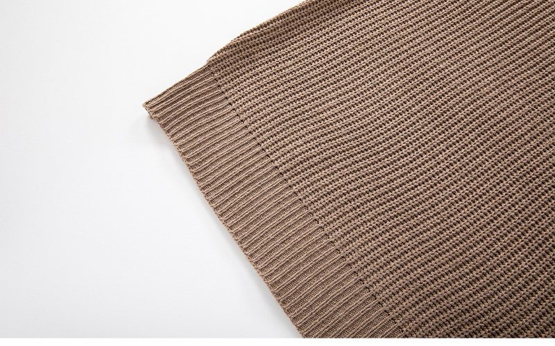 Autumn Winter Knitted With A Flip Collar And Half Zipper Knit Base, Solid Color Slim Fit Men's Sweater_voghion.com