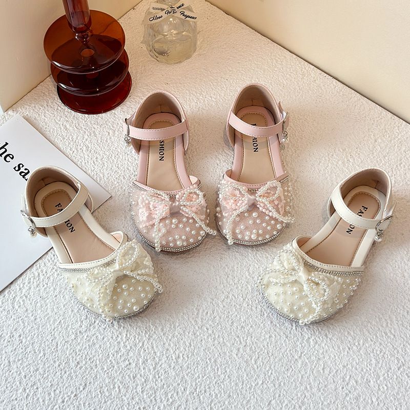 Children's Little Fragrant Princess Shoes 2025 Spring And Summer New Korean Edition Girls' Soft Bottom Butterfly Knot_voghion.com