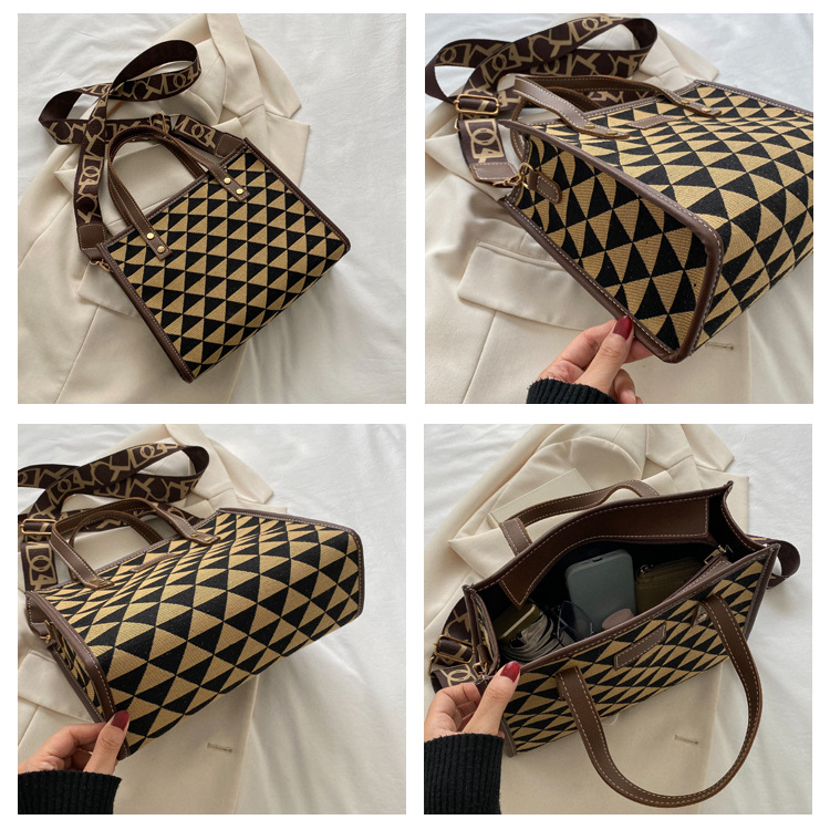 Herbst und Winter Große Kapazität Taschen 2023 Neue frauen Taschen Mode Pendler Schulter Taschen Casual Persönlichkeit College Student Tragetaschen_voghion.com