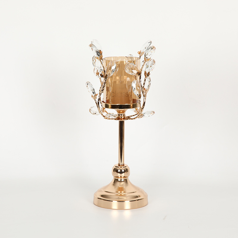 Decorazione per candeliere in oro di lusso leggero europeo artigianato creativo per la casa, soggiorno, lume di candela, decorazione per la tavola da pranzo_voghion.com