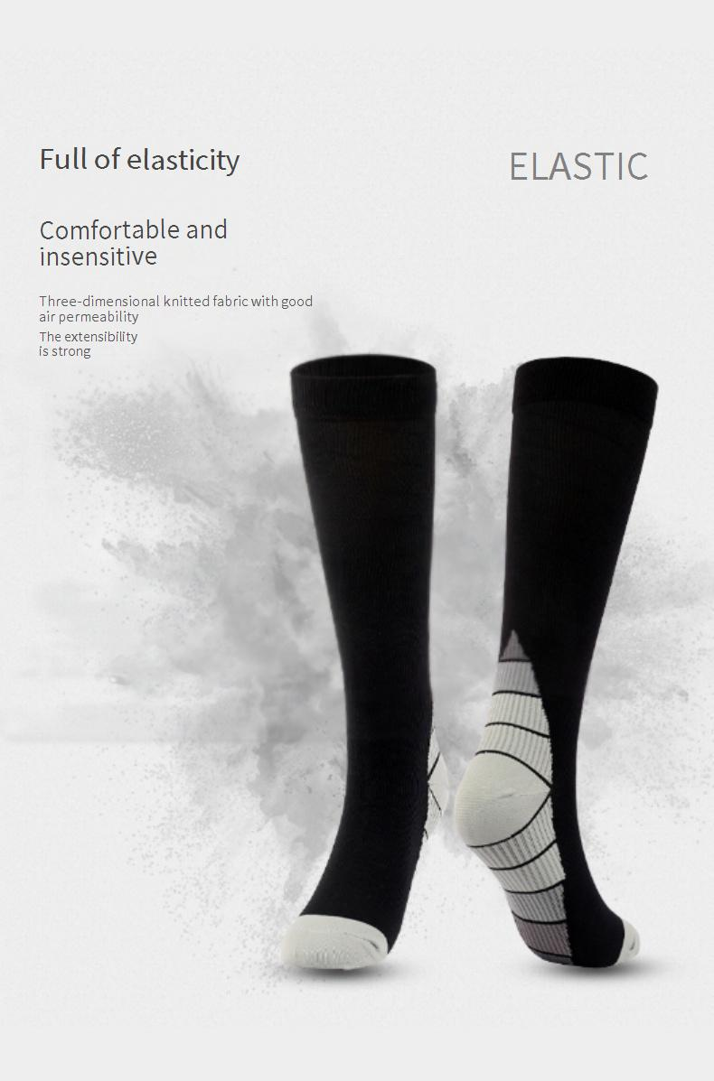 Sportcompressiekousen Veneuze elastische drukkousen Basketbal fietssokken voor heren en dames_voghion.com