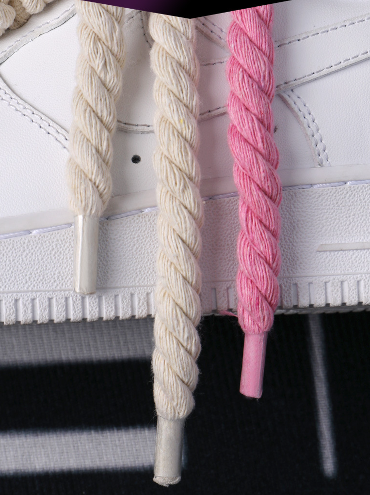 Accessori per scarpe lacci per scarpe in corda per uomo e donna spessi rotondi neri warrior nero polvere beige corda per lacci per scarpe_voghion.com