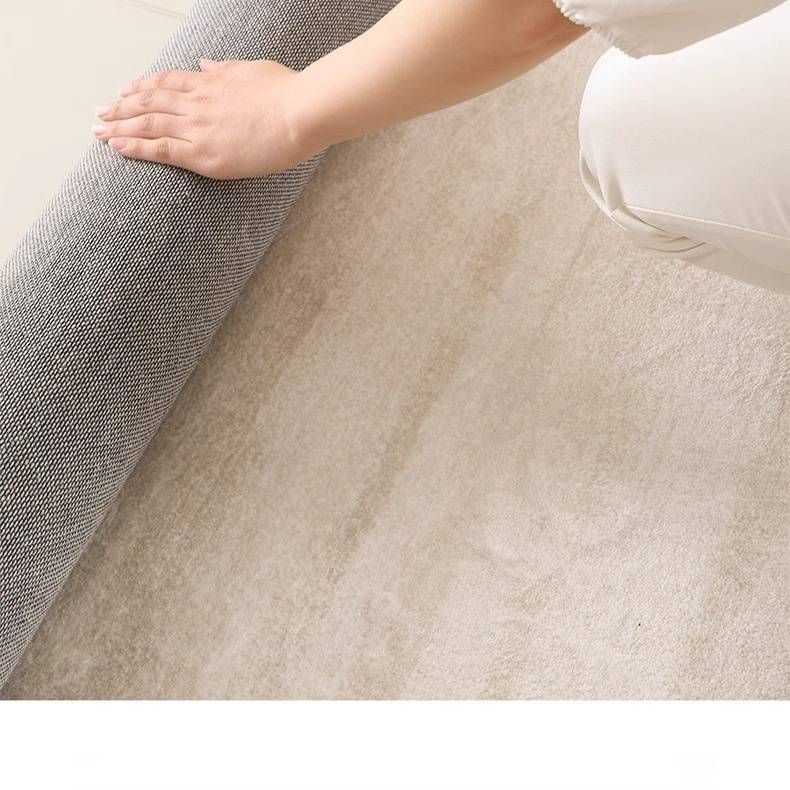 Luxury Cream-Colored Living Room Rug – Soft Polyester Sofa Carpet For Bedroom & Lounge – Stain-Resistant Easy-Clean Area Mat_voghion.com