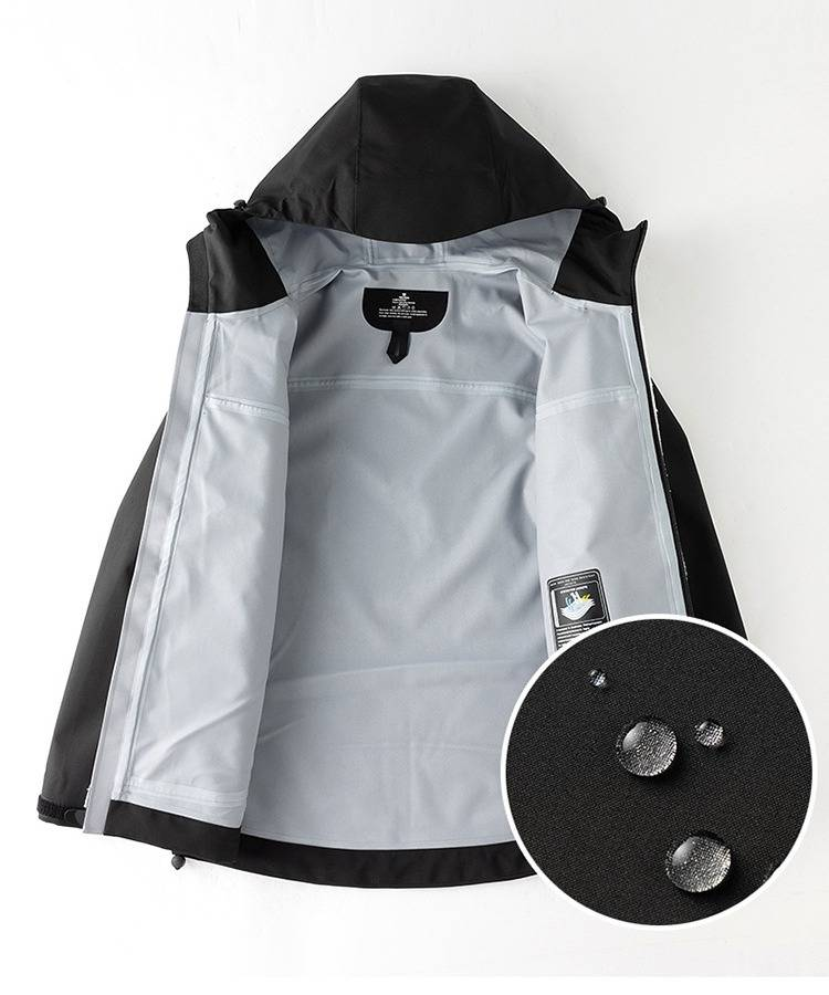 GBT32614 Zertifizierte wasserdichte Unisex-Wanderjacke – Winddichter und atmungsaktiver Regenmantel für Skifahren, Camping und Outdoor-Abenteuer_voghion.com