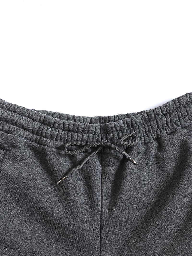 Herren-Jogginghose mit Fleecefutter – Dicke Winter-Jogginghose mit Stretch (Hellgrau, Dunkelgrau, Schwarz) – Bequeme Passform, mittelhoher Bund, S–XXL_voghion.com