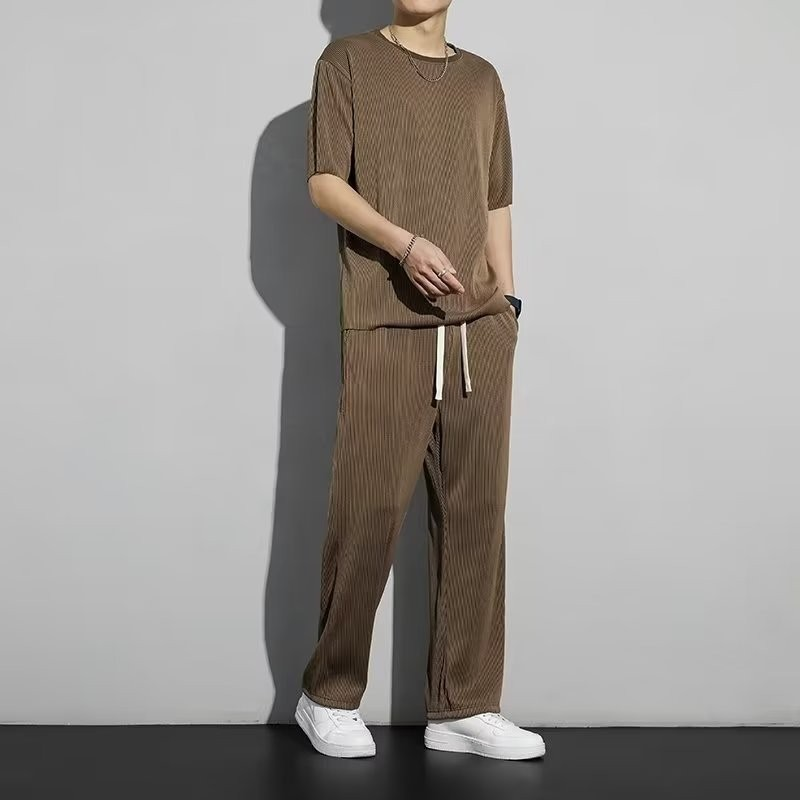 Men's CLothing sports suit men's pants summer thin 2024 new loose drape quick-drying men's breathable casual pants_voghion.com