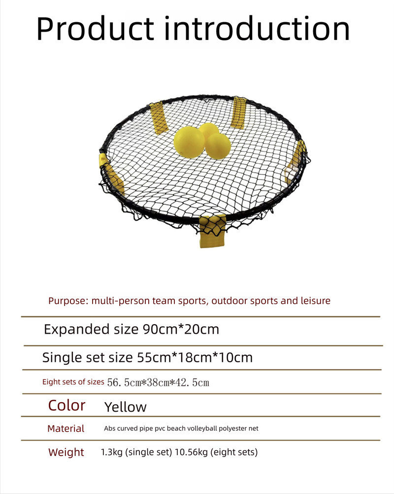 Balón de voleibol inflable amarillo de PVC para entrenamiento al aire libre, playa y entretenimiento_voghion.com