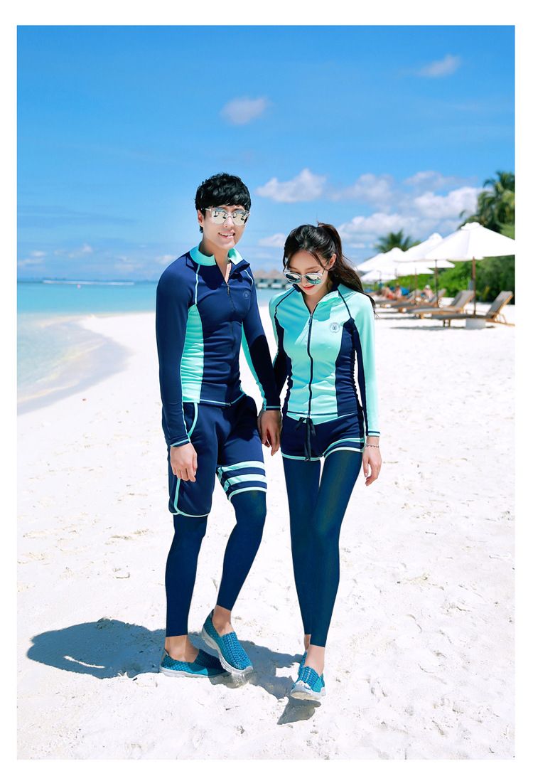 Ropa familiar Traje de baño familiar CuHK pantalones de manga larga para niños traje de neopreno para parejas niños y niñas protector solar separado ropa de medusas de secado rápido_voghion.com