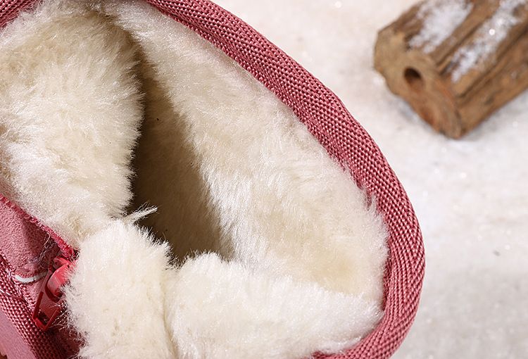 ShoeGlobe Baby Snow Neonati Bambini Ragazze Caldi Stivali Corti Invernali Ragazzi Piccoli Scarpe di Cotone Foderate in Pile_voghion.com