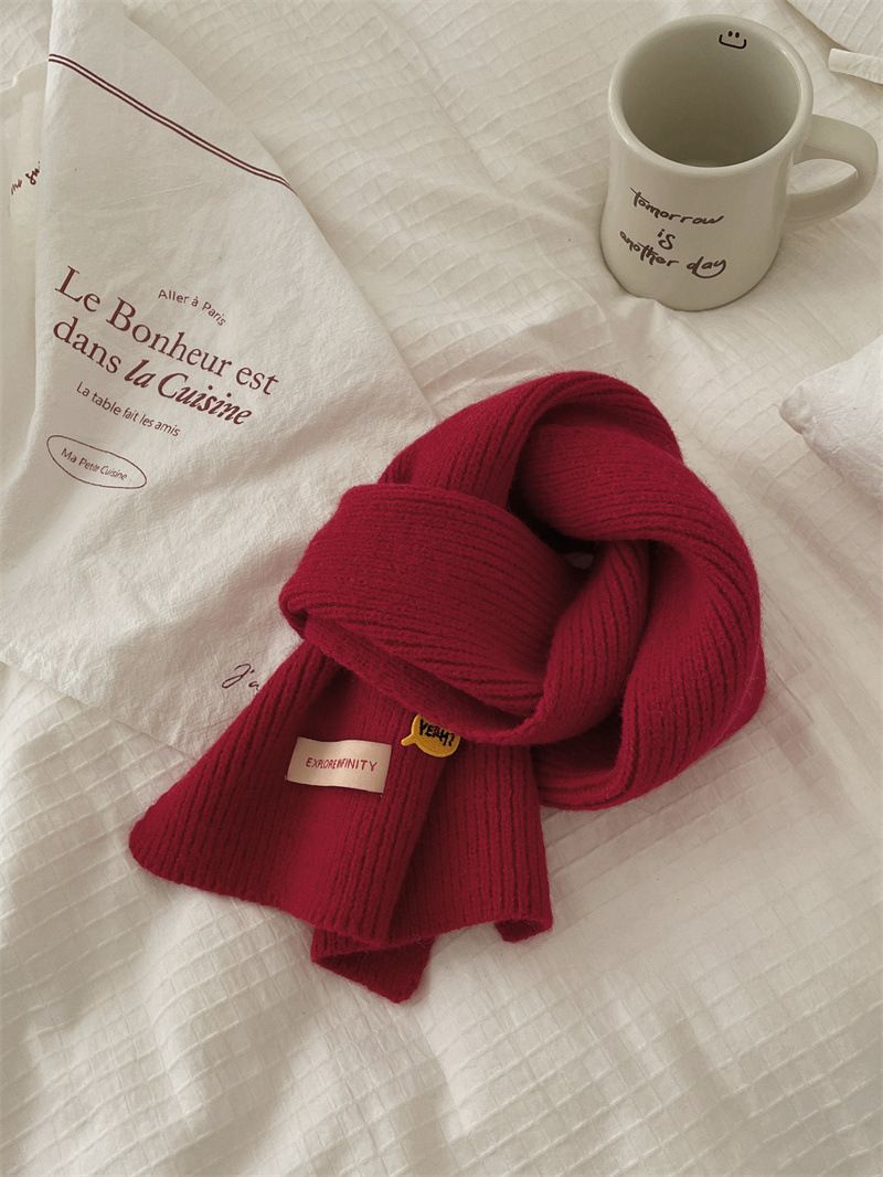 Sciarpe per bambini Moda invernale Instagram Bavaglini lavorati a maglia per bambini e bambine_voghion.com