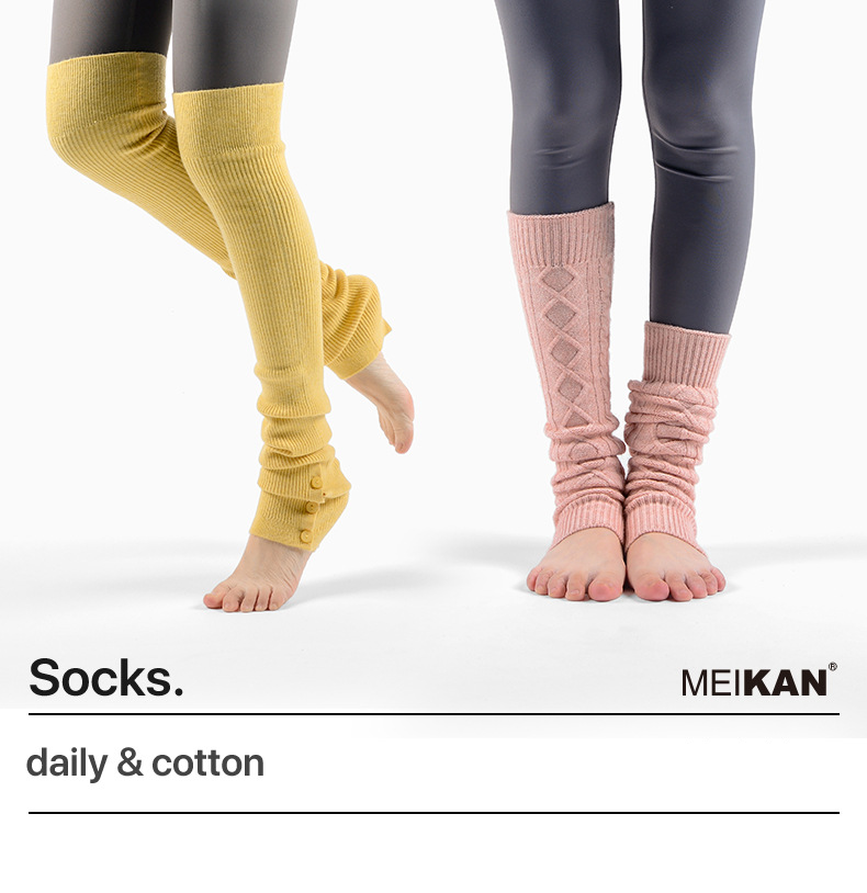 Yoga Strümpfe Kollektion Warme Overknee Strümpfe Damen Verlängerte Pile Socken Bein- und Kniestrümpfe Lang_voghion.com