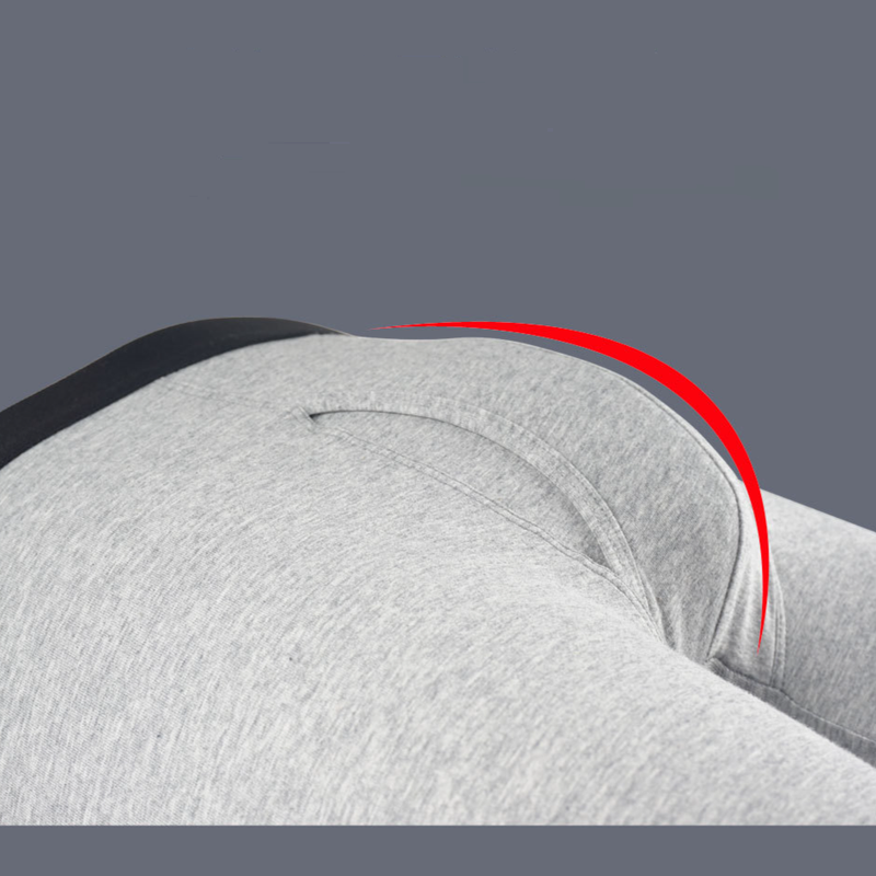 European and American men's underwear, pure cotton men's boxer briefs, extended opening style, sports solid color, cross border supply_voghion.com