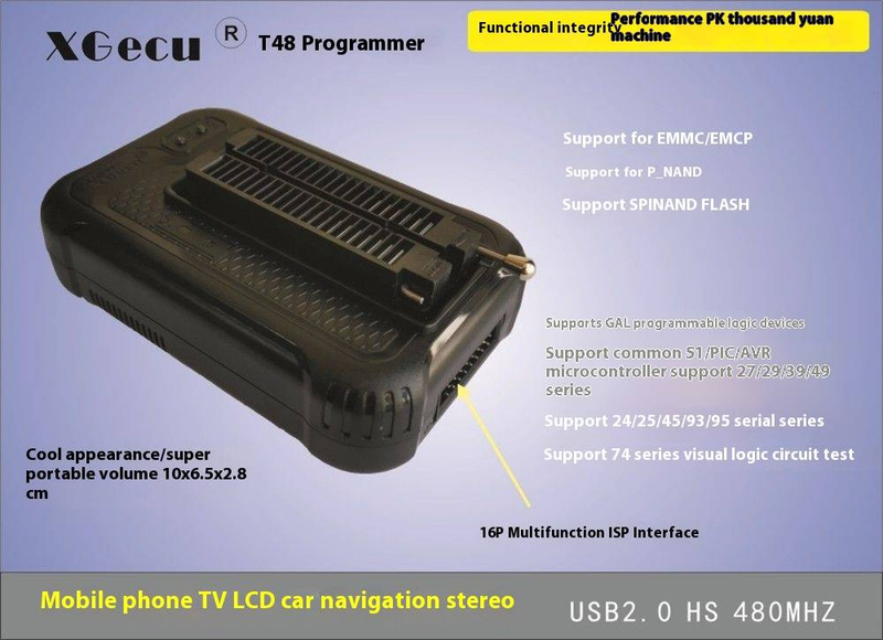 T48 USB programator velike brzine XGecu EMMC SPI NOR NAN snimanje čipova TL866A nadograđena verzija_voghion.com