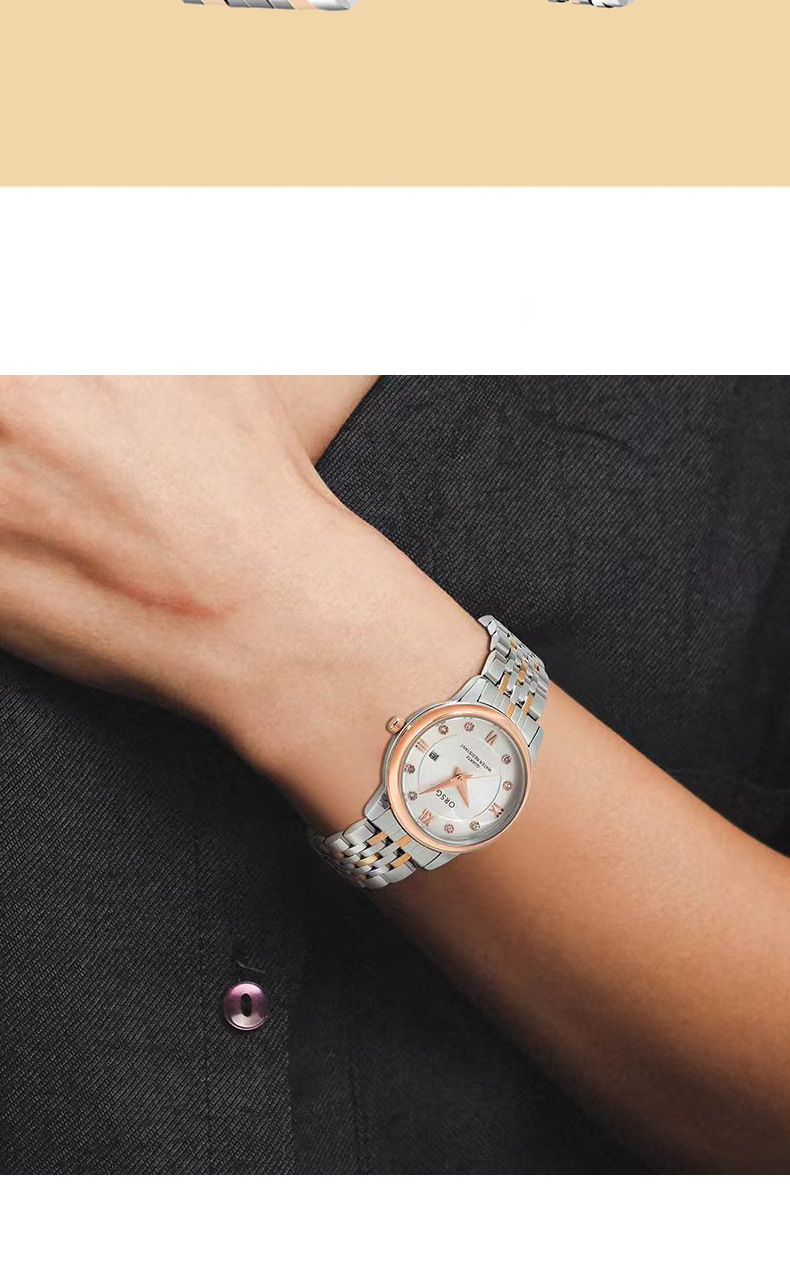 Orologi al quarzo, orologi da coppia di alta gamma, con calendario, orologi da lavoro, in oro e diamanti, per uomo e donna._voghion.com