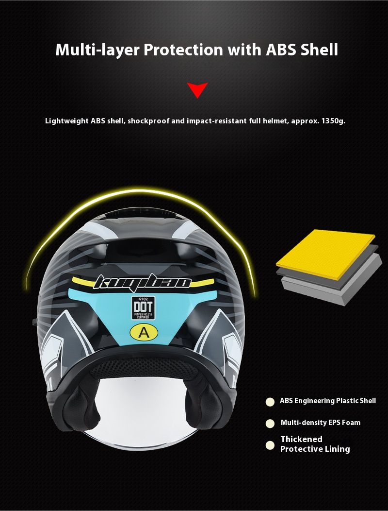Çift Vizörlü ve Dahili K25 Bluetooth'lu Motosiklet Yarım Kaskı - Erkekler ve Kadınlar İçin 3C Sertifikalı ABS Kabuk (Mat Siyah/Parlak Siyah/Gri/Gümüş/Mavi)_voghion.com