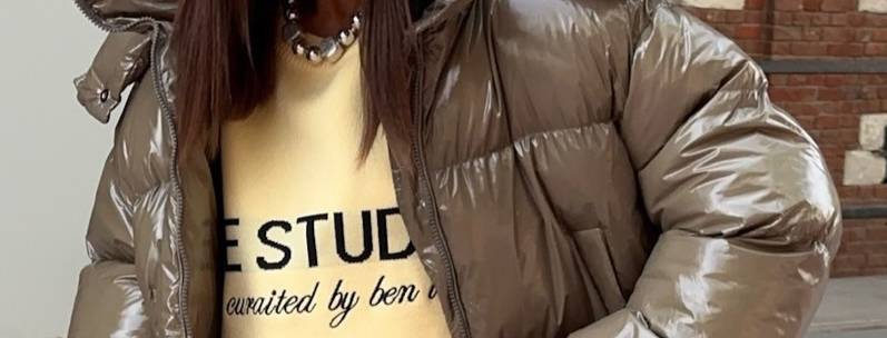 "High-Shine Puffer Jacket – Oversized Streetwear Kapuzenmantel (S-L, Braun)"_voghion.com