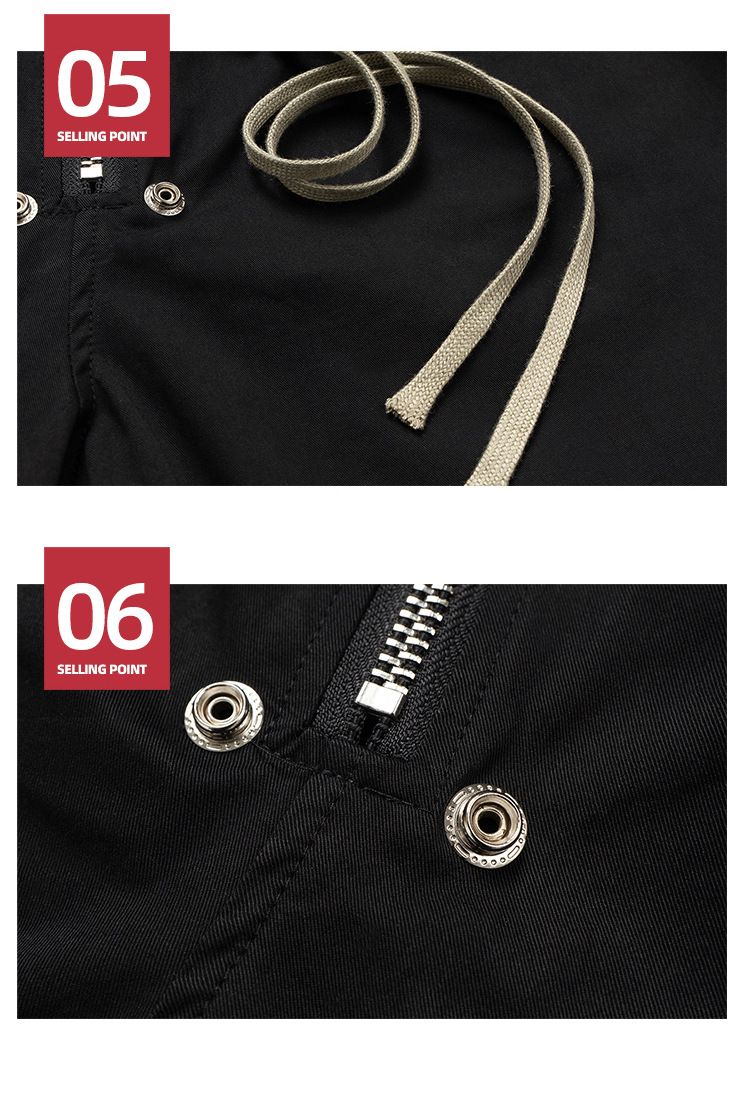 Men's Clothing Men's And Women's Spring And Summer New Long Drawstring Casual Pants Unisex High Street Side Slit Nylon Boxing Shorts_voghion.com