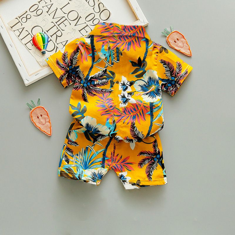 Neue Sommerkleidung für Jungen, Außenhandels-Kinderkleidung für Jungen und Mädchen, koreanische Version der Strand-Babykleidung, hübsch_voghion.com