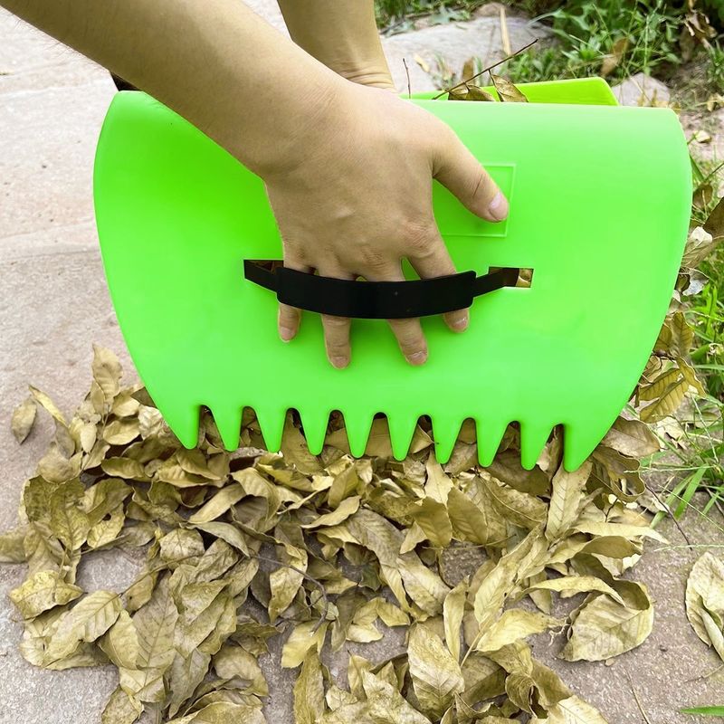 Forniture da giardino Clip per foglie da esterno Rastrello in plastica per giardinaggio per raccogliere le foglie cadute Giardino con rastrello per la raccolta delle foglie Attrezzi da giardino_voghion.com
