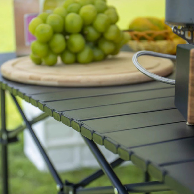 Portable Folding Outdoor For Home Use, Egg Roll Integrated Desktop Dining Table, Picnic Camping BBQ Table_voghion.com