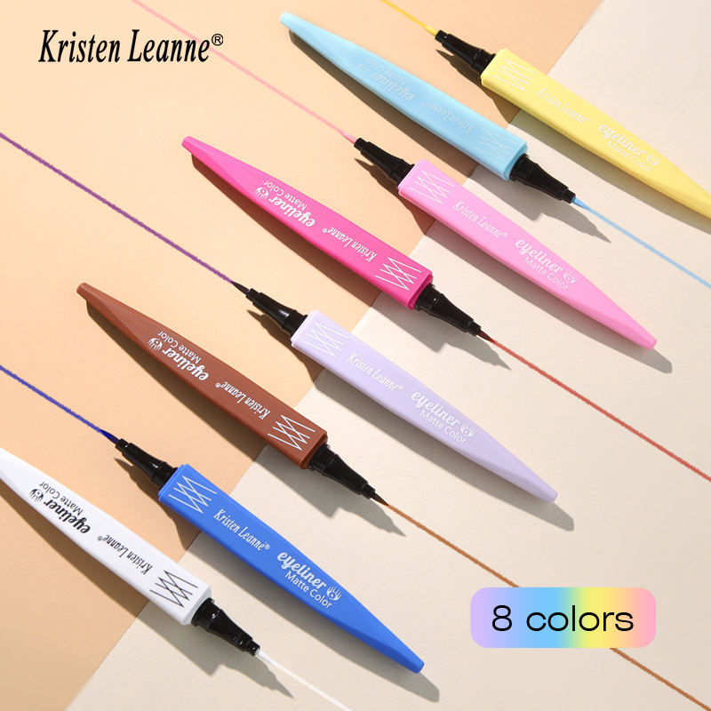 Eyeliner mat imperméable professionnel 8 couleurs, cosmétiques de beauté professionnels longue durée pour fête et Performance_voghion.com