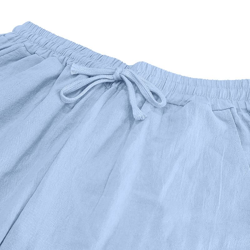 Männerkleeder Véier Saisone Léngen Männer Casual Loose Atmungsaktiv Laangärmlech Hosen Hemd Strandkostüm_voghion.com