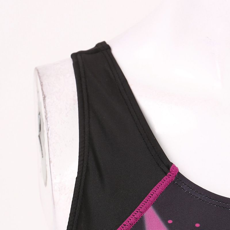 Nuevo traje de baño de competición europeo y americano para mujer. Bañador deportivo de una pieza ajustado con estampado de rayas._voghion.com